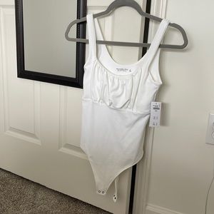 White Abercrombie and Fitch body suit